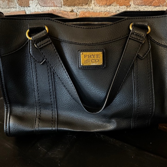 Frye Black Leather tote - Picture 1 of 5